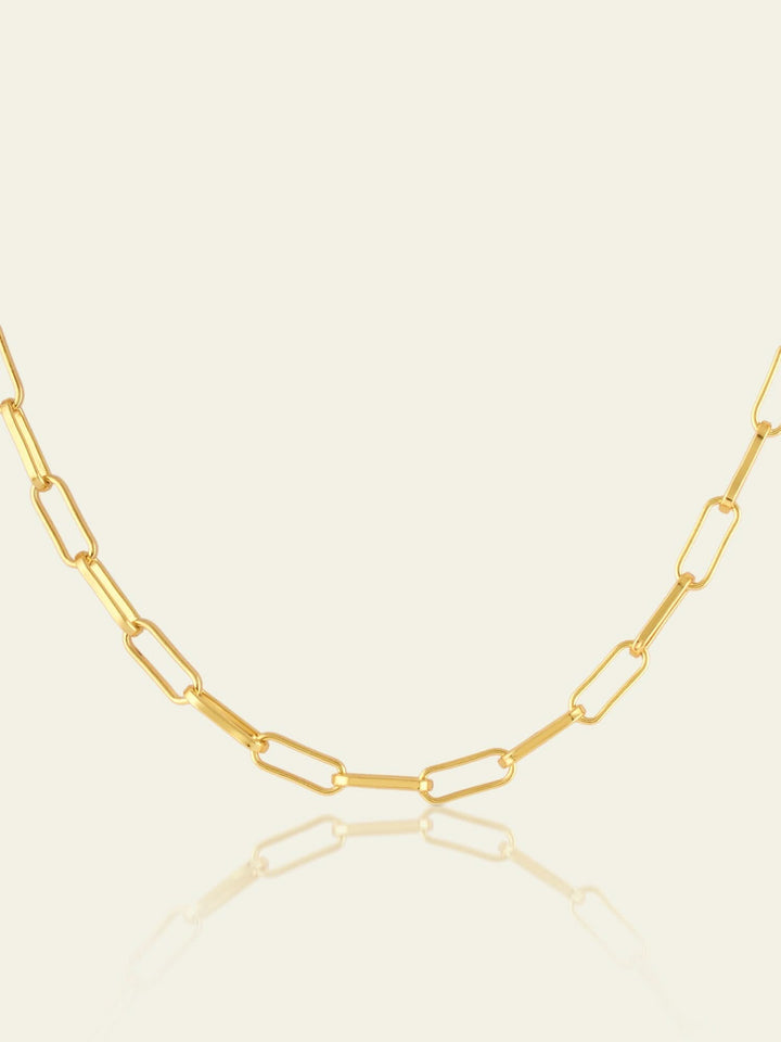 Gold Chain Link Necklace
