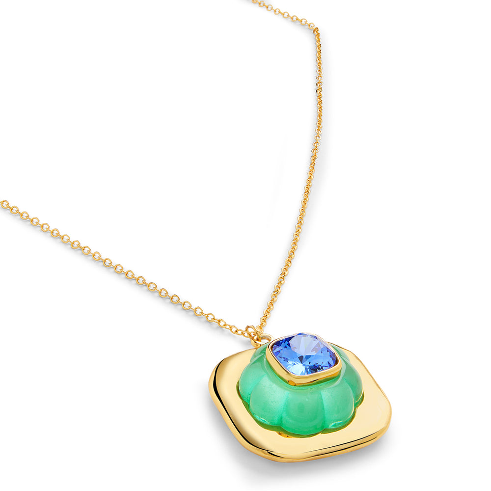 Aqua Cool Pendant Necklace