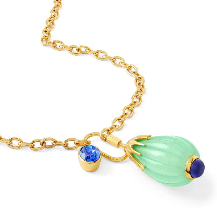 Malaika Arora Blue Corundum Chain Necklace