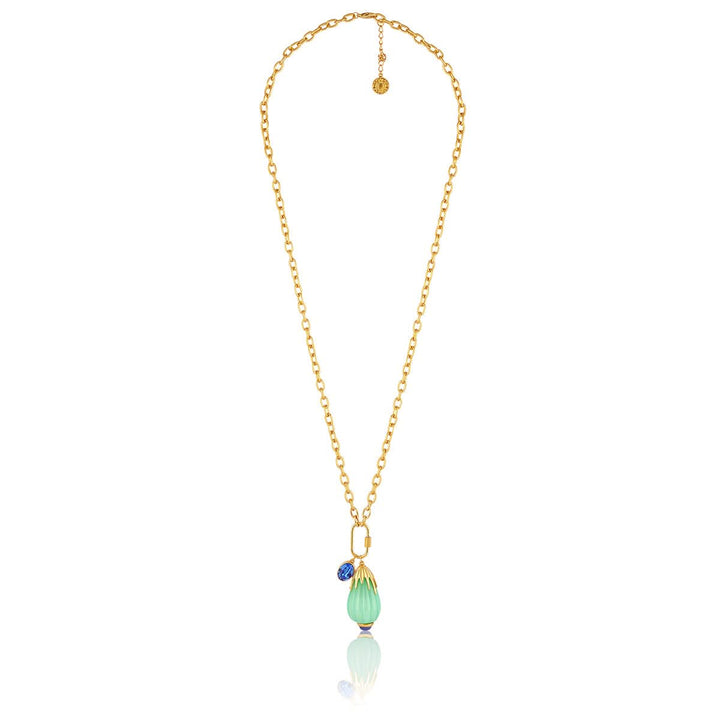 Malaika Arora Blue Corundum Chain Necklace