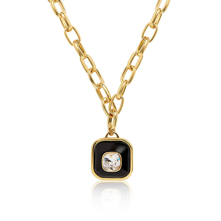 Medallion Chain Link Necklace