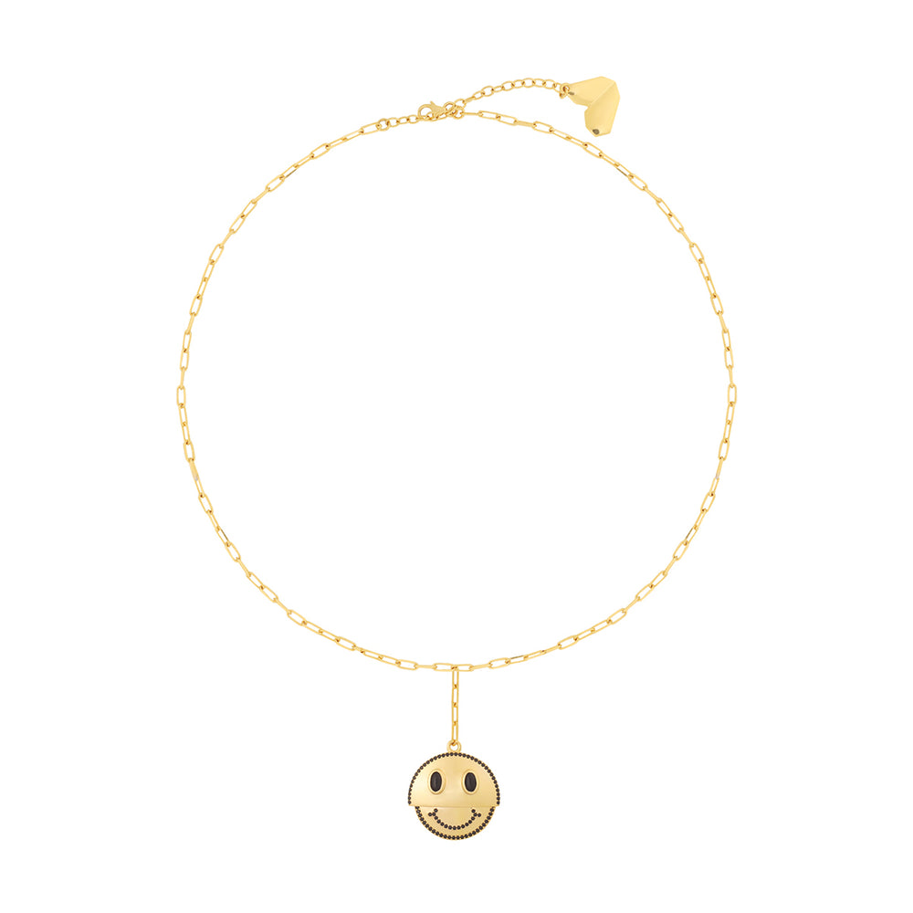 Reversible Smiley Necklace