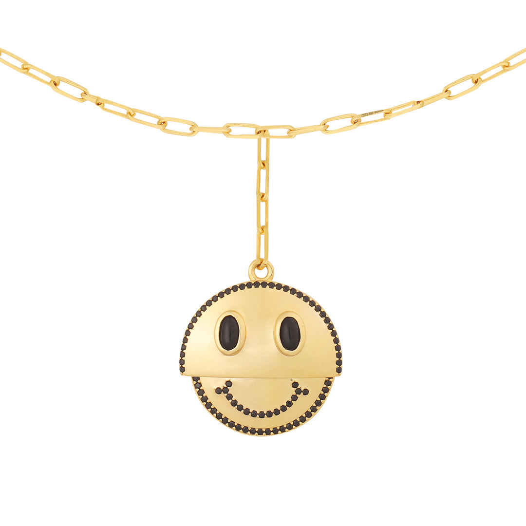 Reversible Smiley Necklace