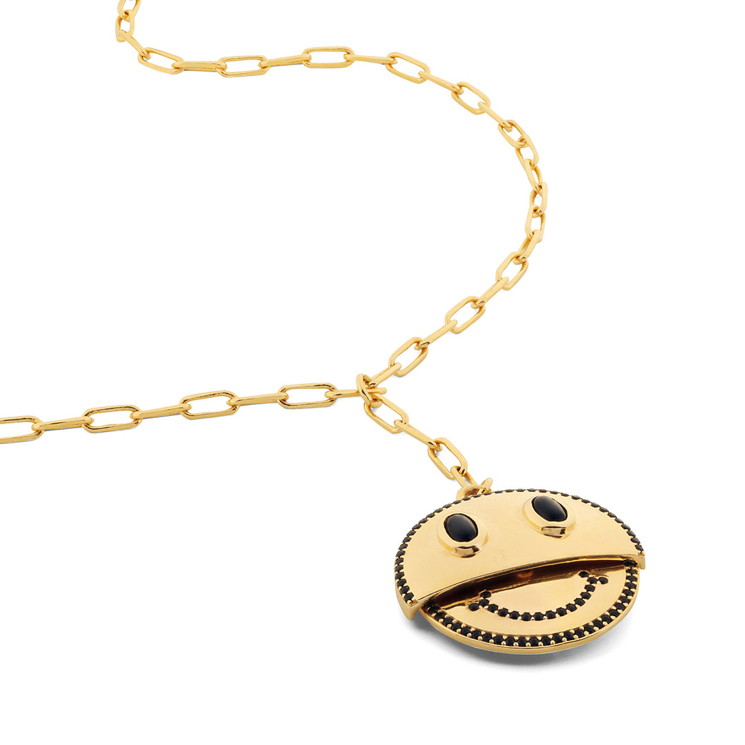 Reversible Smiley Necklace