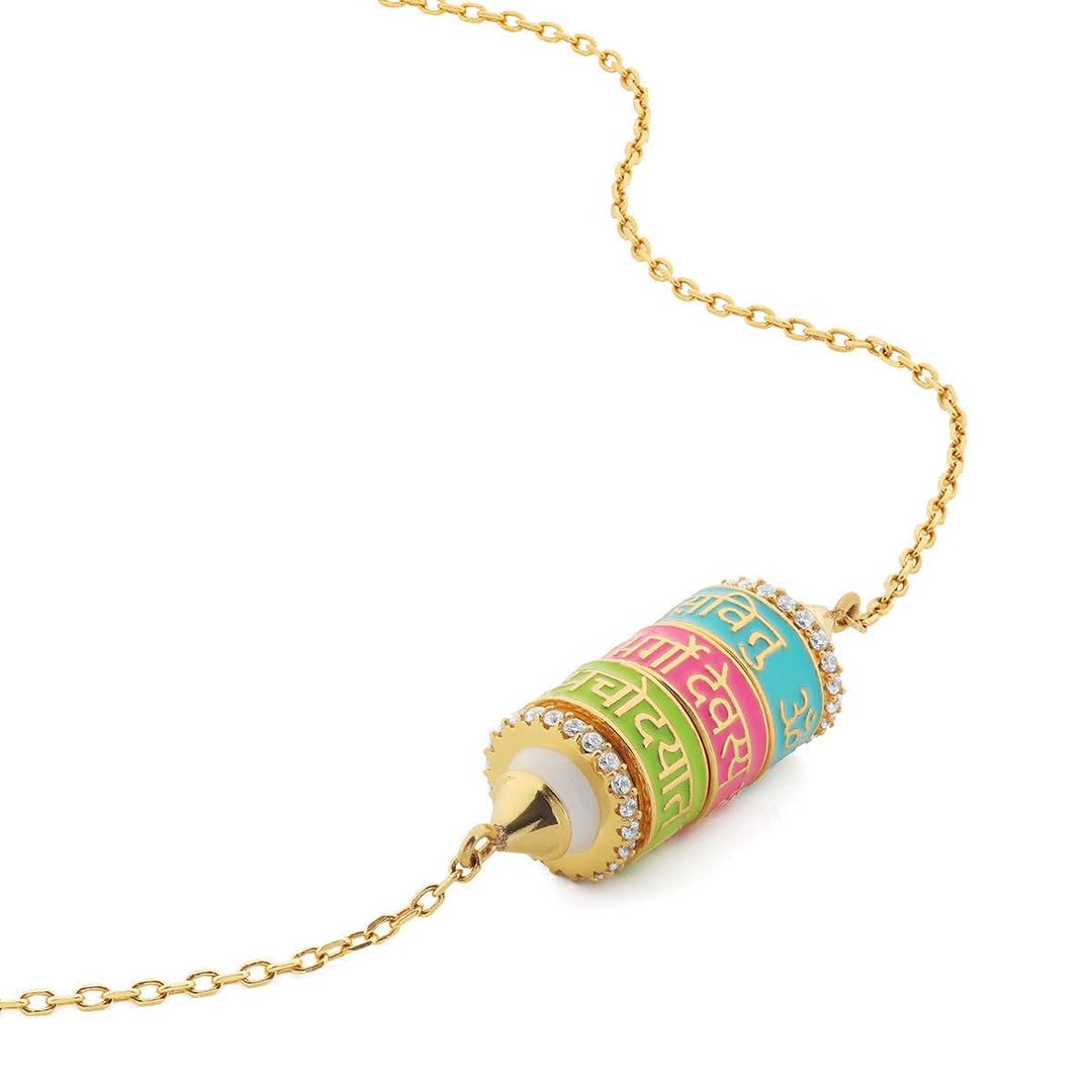 Rotating Mantra Necklace