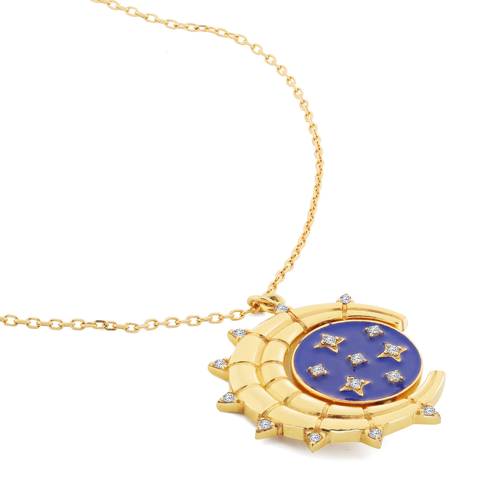 Reversible Sun & Stars Necklace