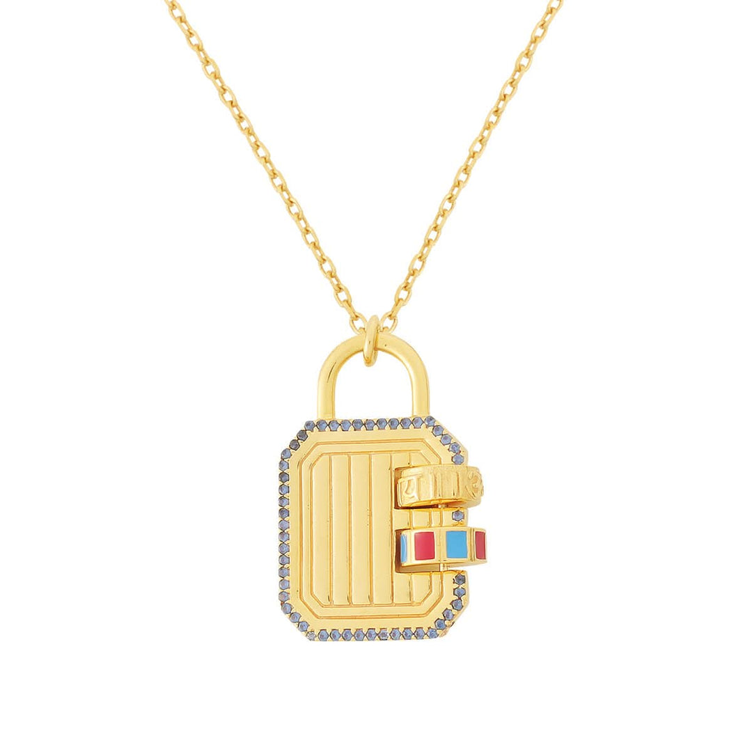 Lock It Mantra Necklace