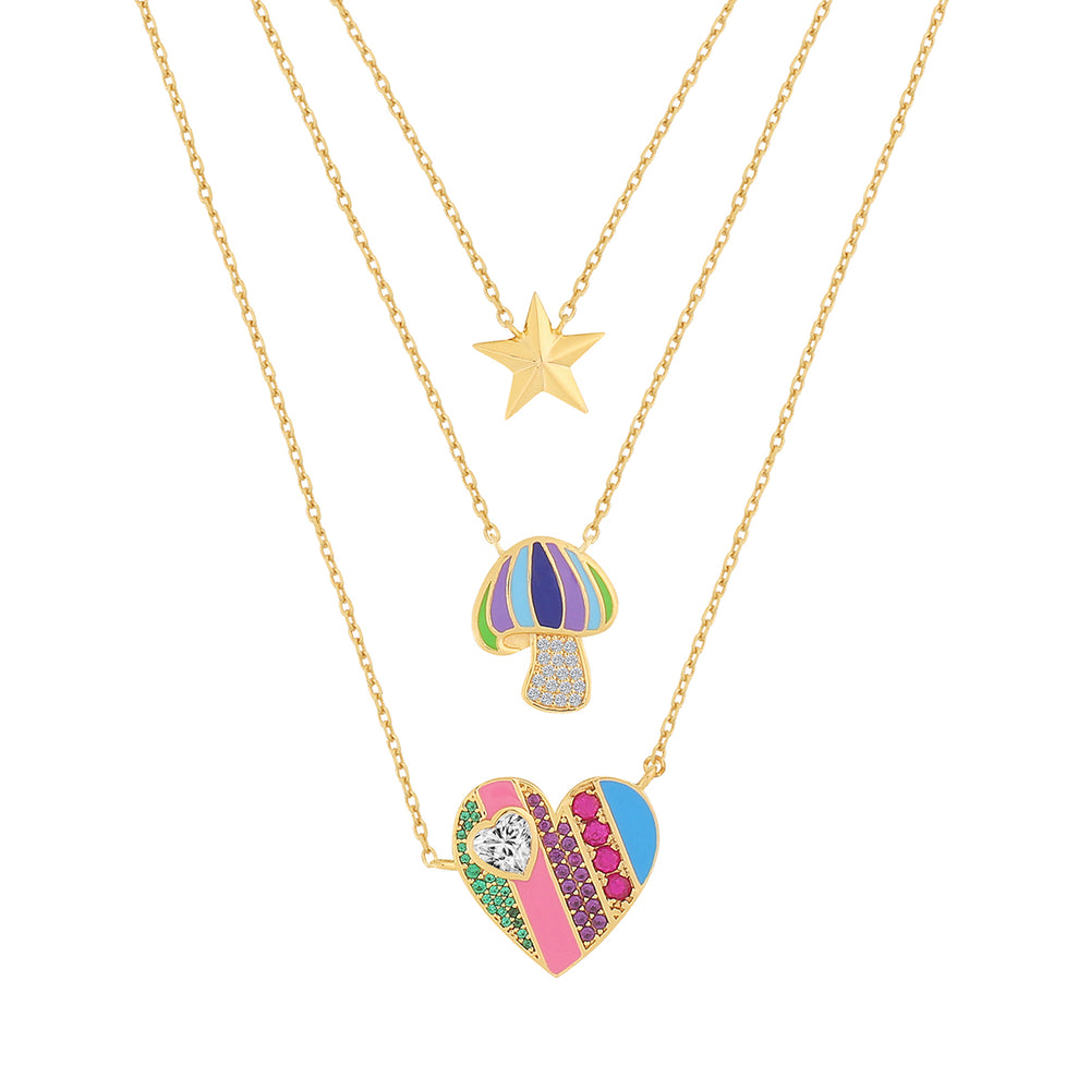 Layered Charm Necklace