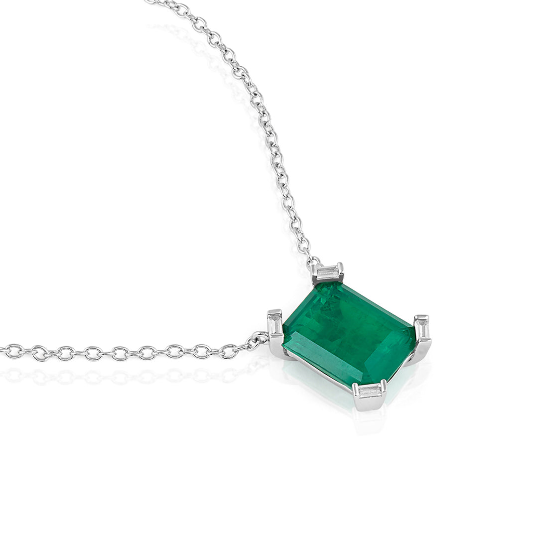 Emerald Cut Statement Pendant