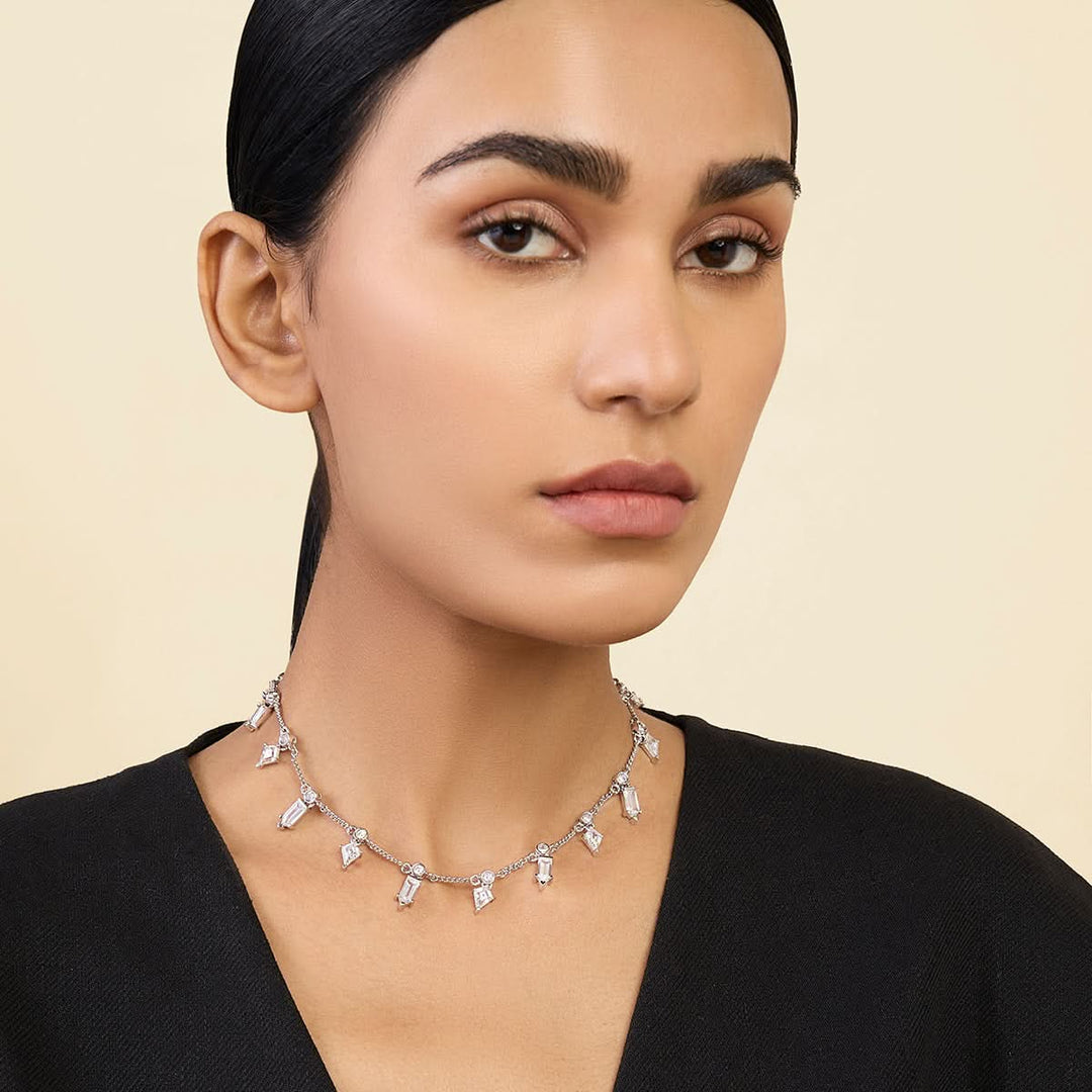 Dainty Diamonds Stationed Choker