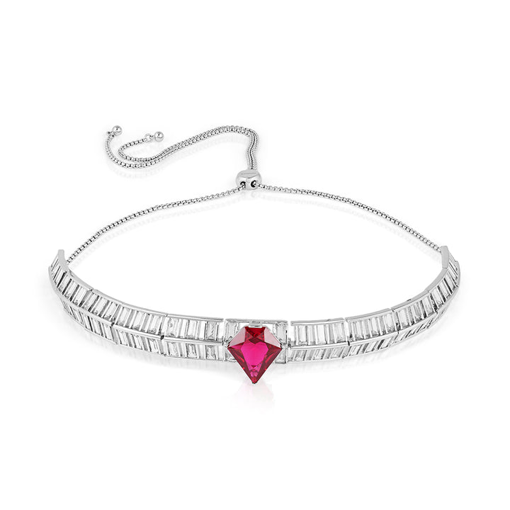 Ruby Corumdum Slim Choker