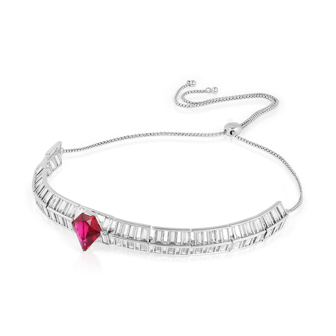 Ruby Corumdum Slim Choker