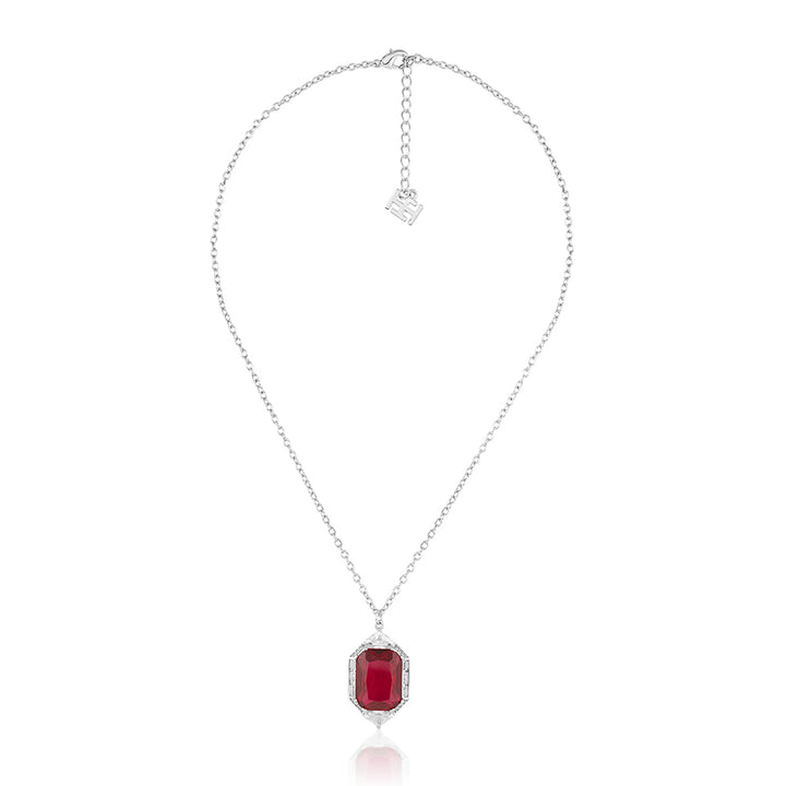 Ruby Corumdum Statement Pendant