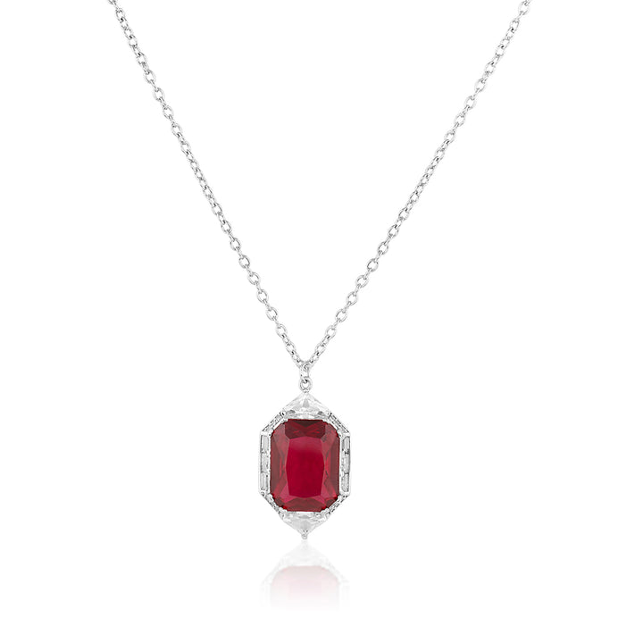 Ruby Corumdum Statement Pendant