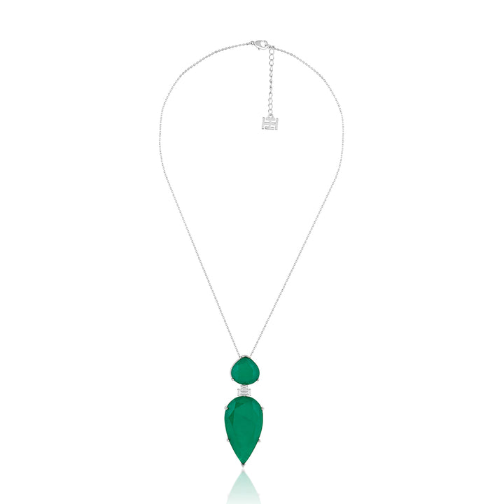 Pear Cut Emerald Pendant