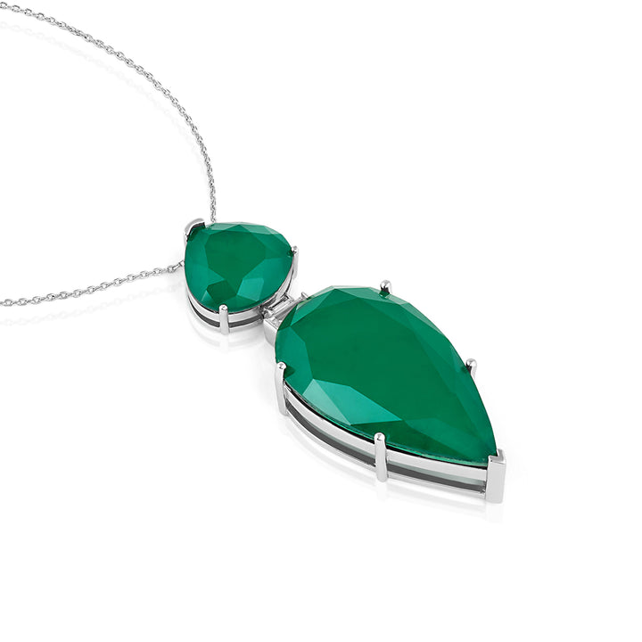 Pear Cut Emerald Pendant