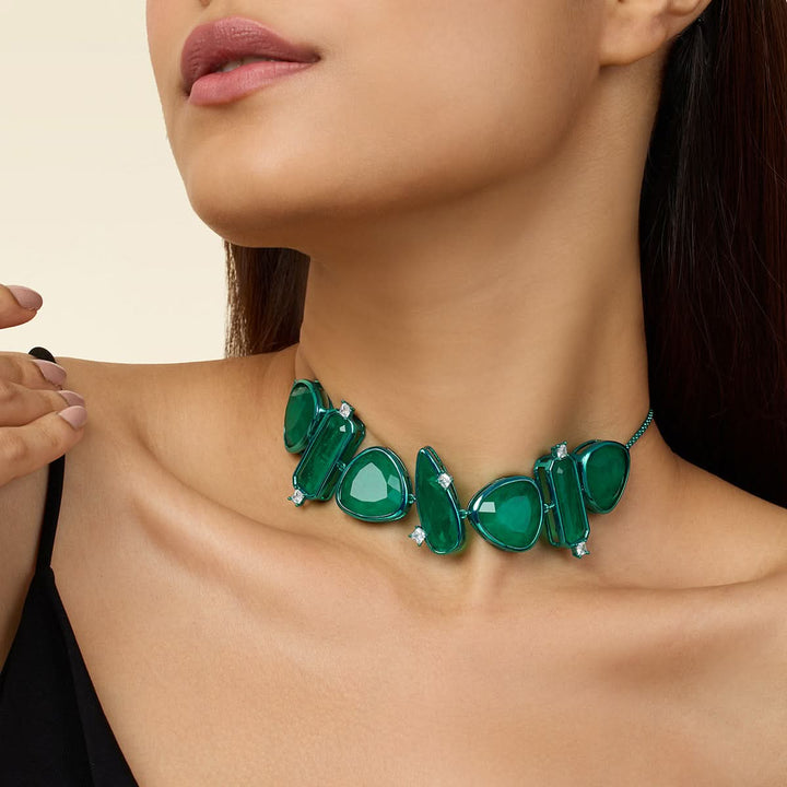 Emerald Flame Choker