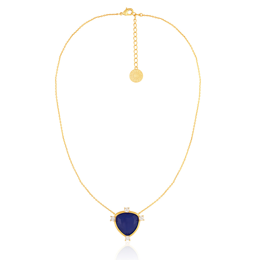 Sapphire Mirros Layered Necklace