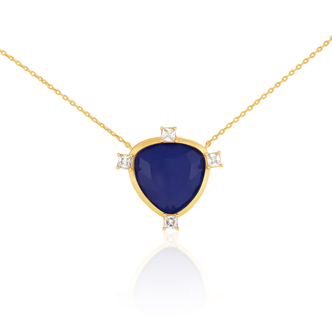 Sapphire Mirros Layered Necklace