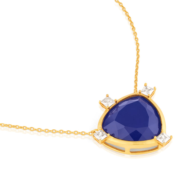 Sapphire Mirros Layered Necklace