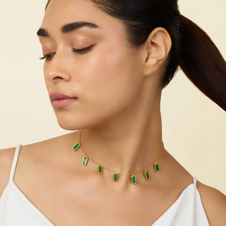 Emerald Stationed Choker