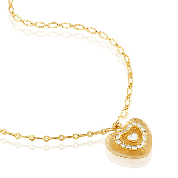 Love Mirror Pendant Necklace