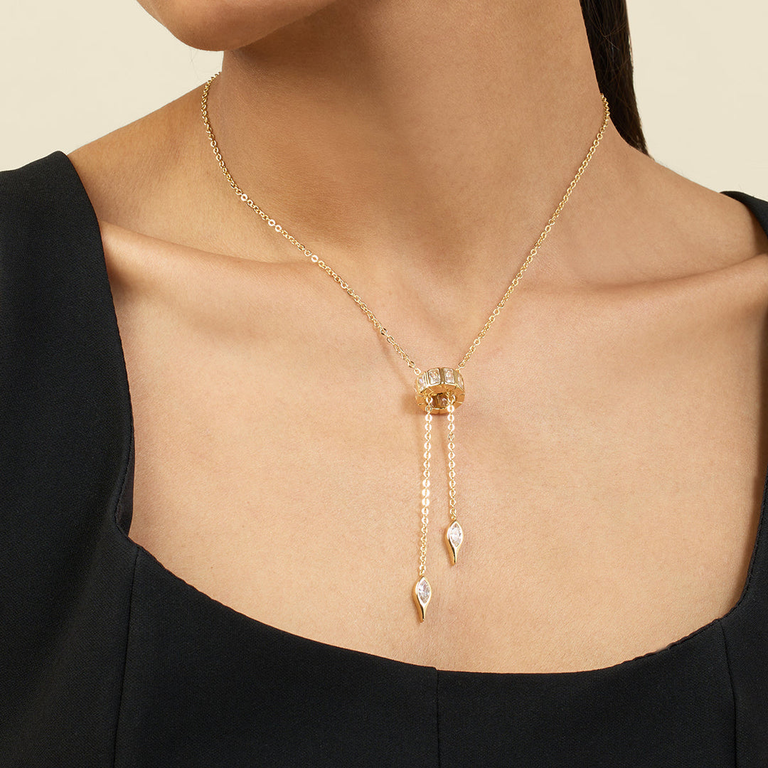 Tenniscore Y Necklace