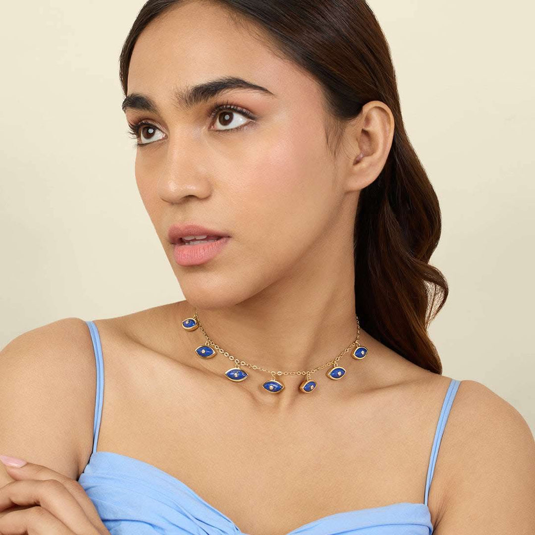 Summer Eyes Charm Necklace