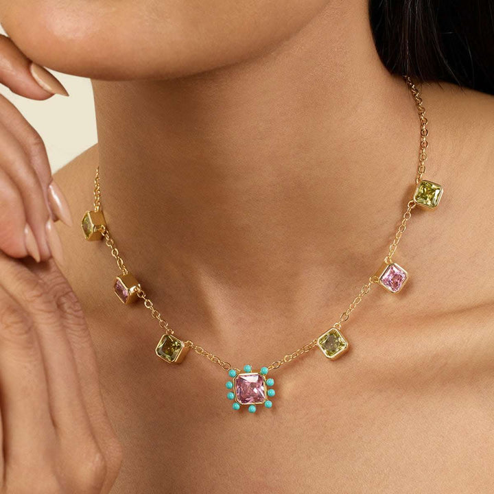 Neon Candy Charm Necklace