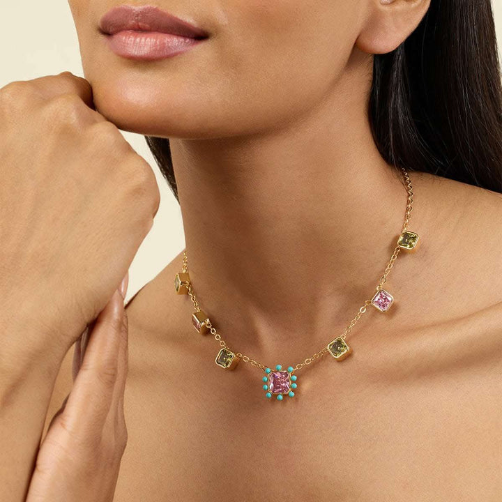 Neon Candy Charm Necklace