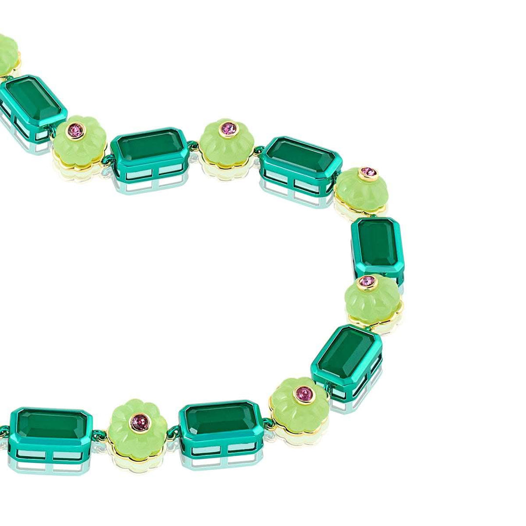 Verdant Bloom Statement Necklace
