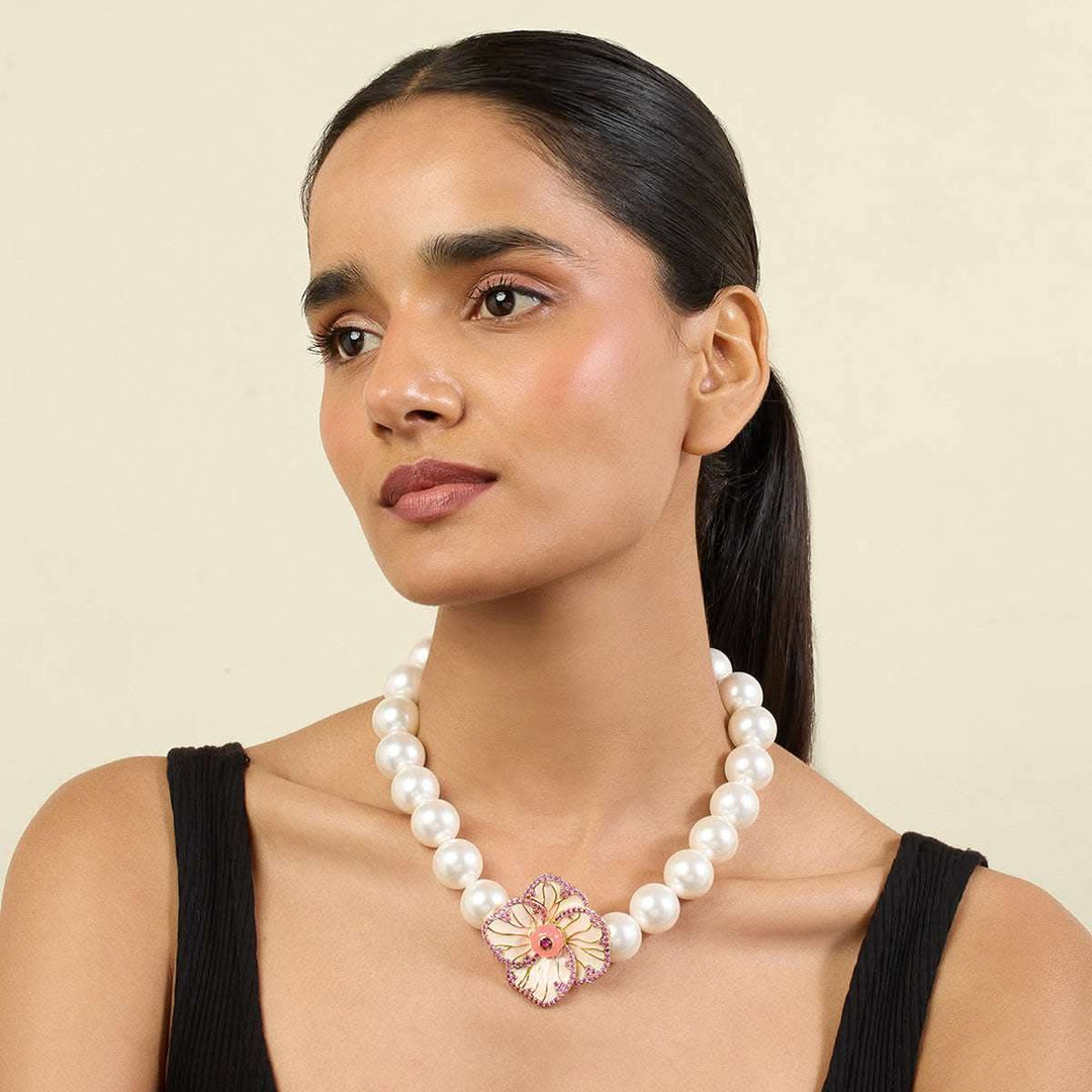 Floral Symphony Choker Necklace