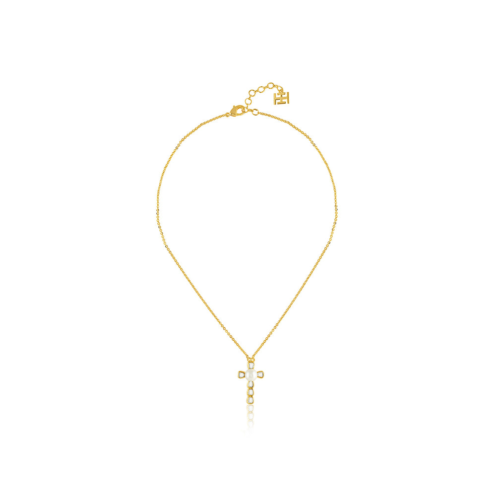 Art Deco Cross Pendant Neck