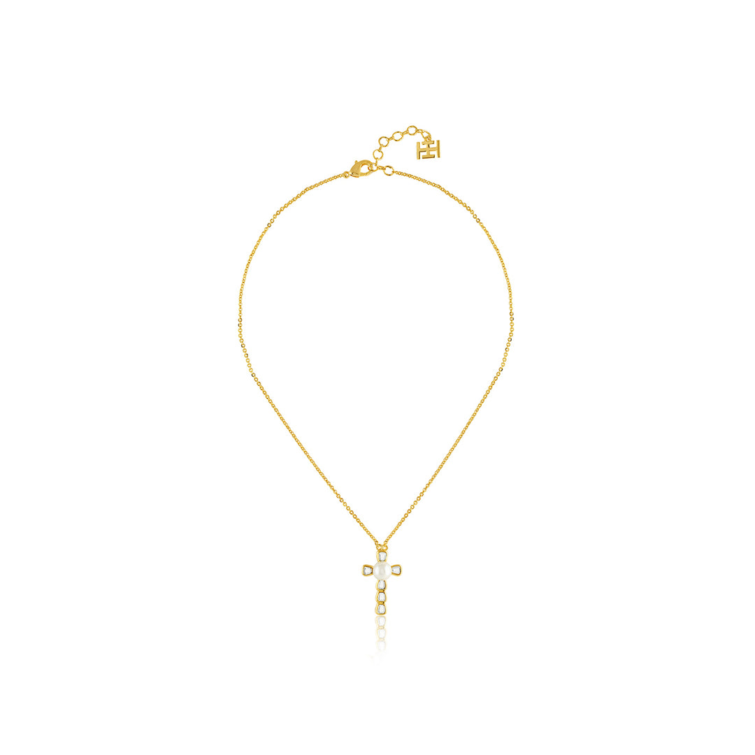 Art Deco Cross Pendant Neck