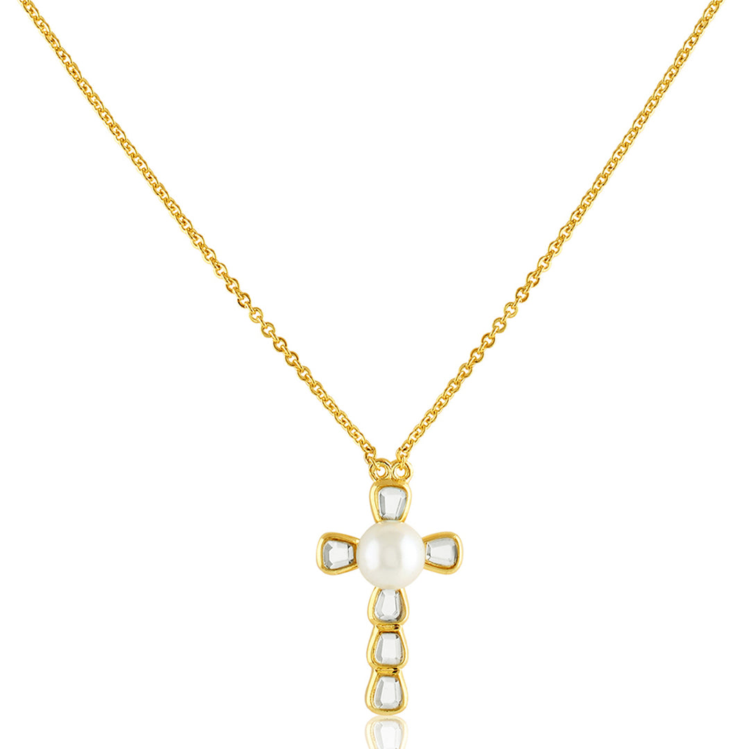 Art Deco Cross Pendant Neck