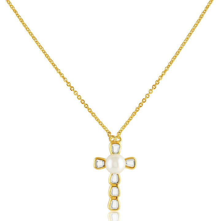 Art Deco Cross Pendant Neck
