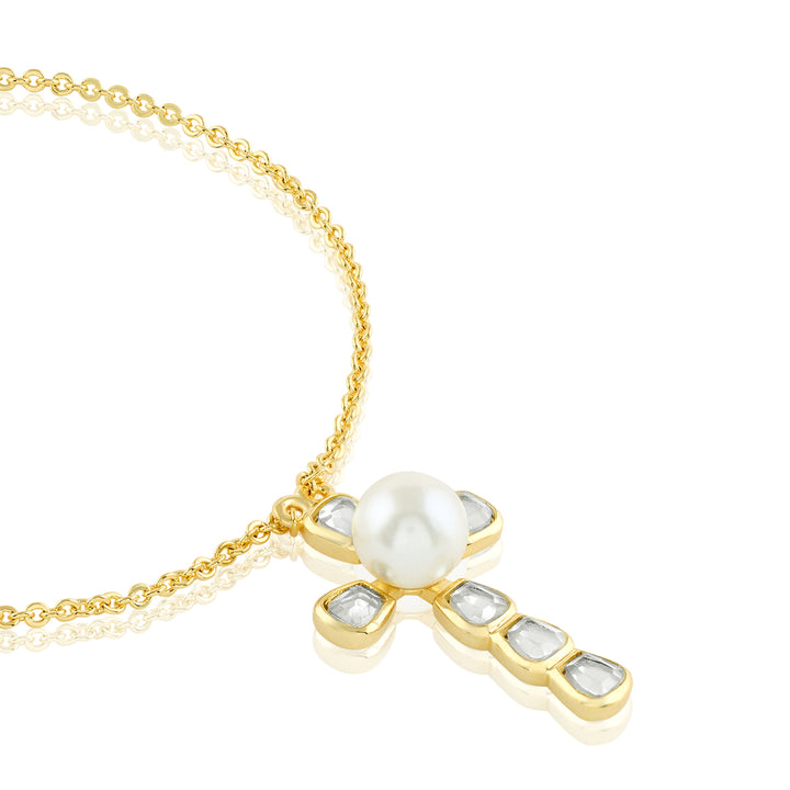 Art Deco Cross Pendant Neck