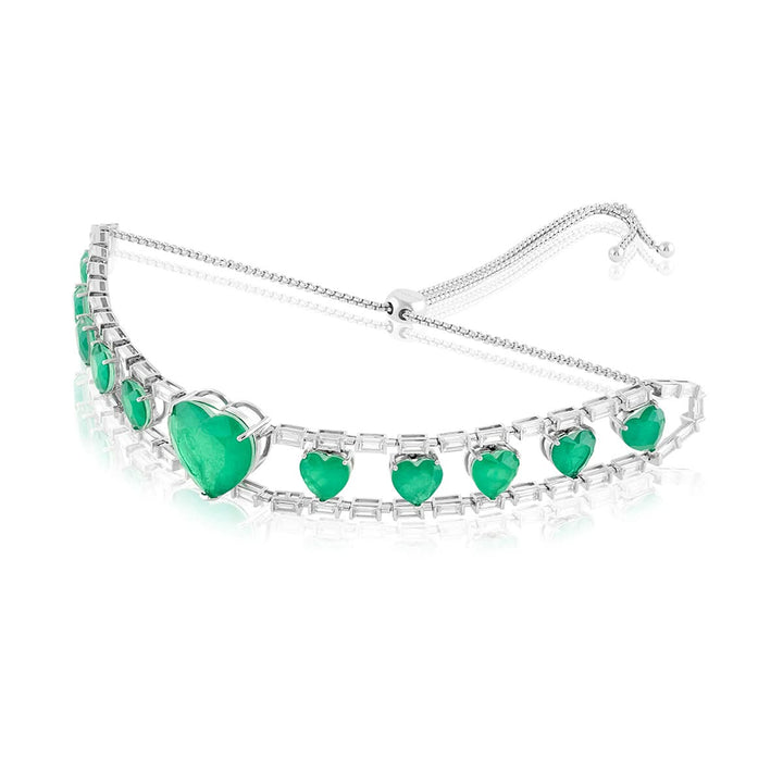 Emerald Heart Choker Necklace