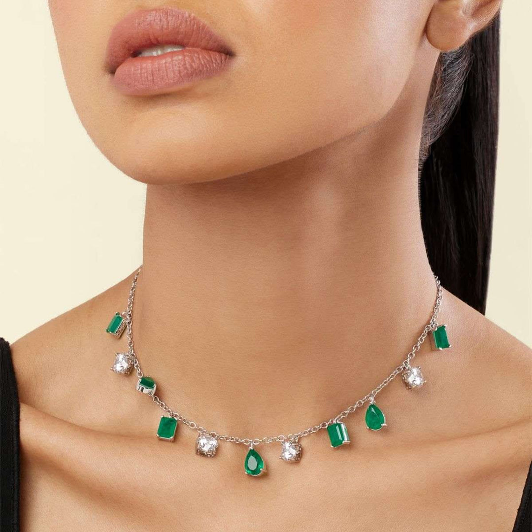 Eterna Emerald Charm Choker