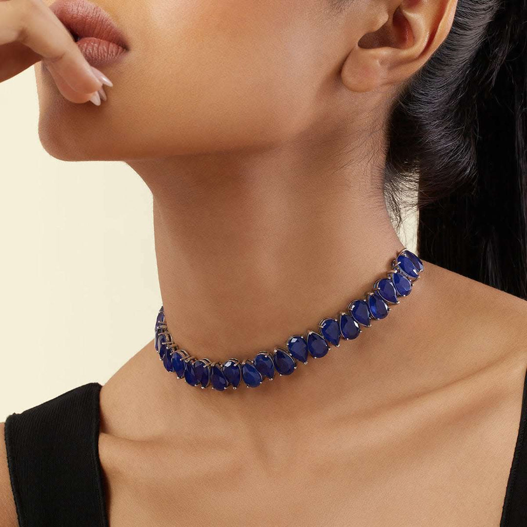 Elysian Sapphire Choker Necklace