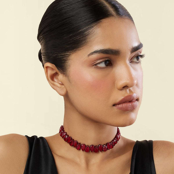 Elysian Ruby Choker Necklace