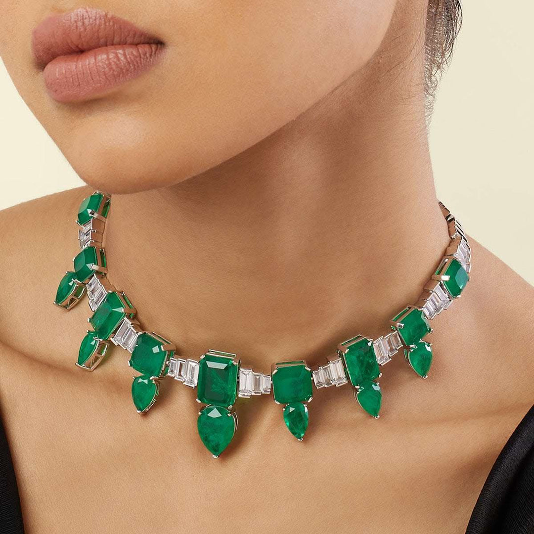 Emerald Celestial Luxe Choker Necklace