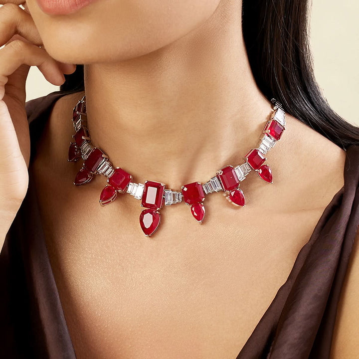 Fiery Luxe Choker Necklace