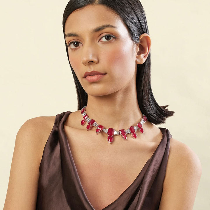 Fiery Luxe Choker Necklace