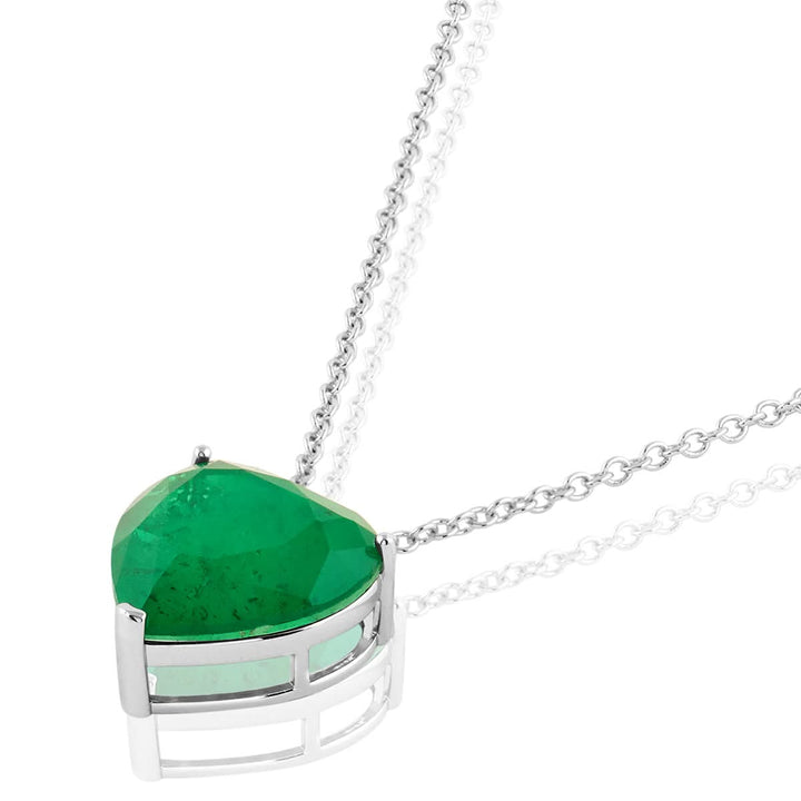 Green Heart Pendant Necklace