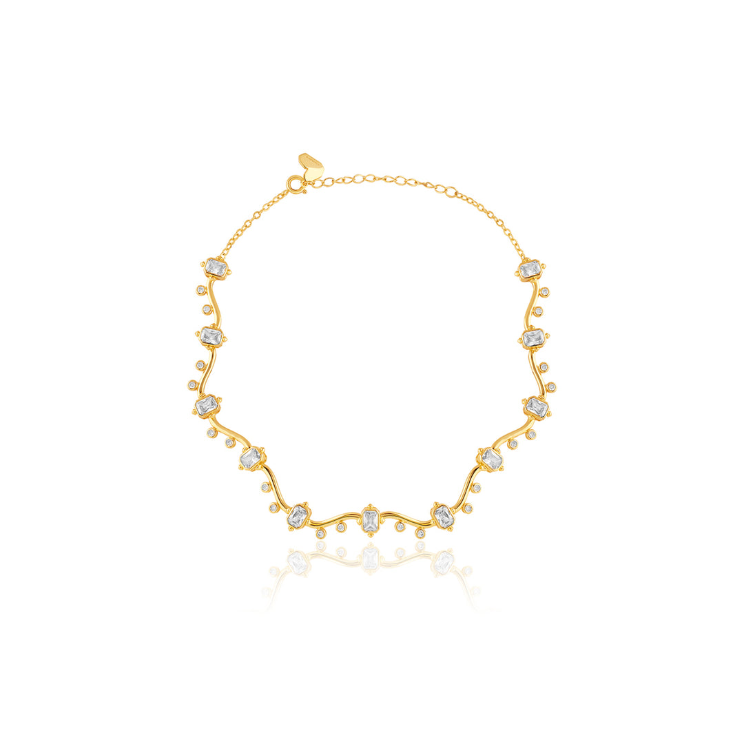 Neraya Wavy Choker Necklace