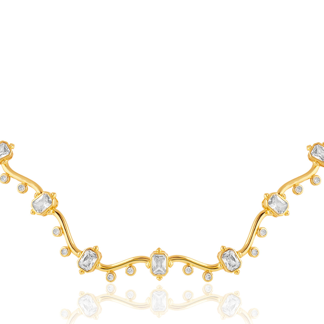 Neraya Wavy Choker Necklace