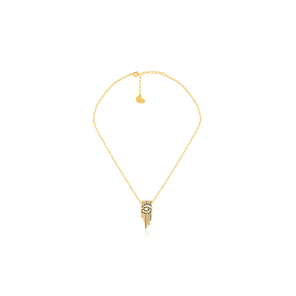 Visura Pendant Necklace In 18Kt Gold Plated