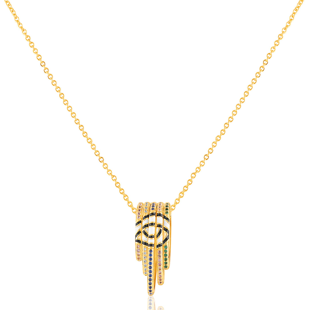 Visura Pendant Necklace In 18Kt Gold Plated