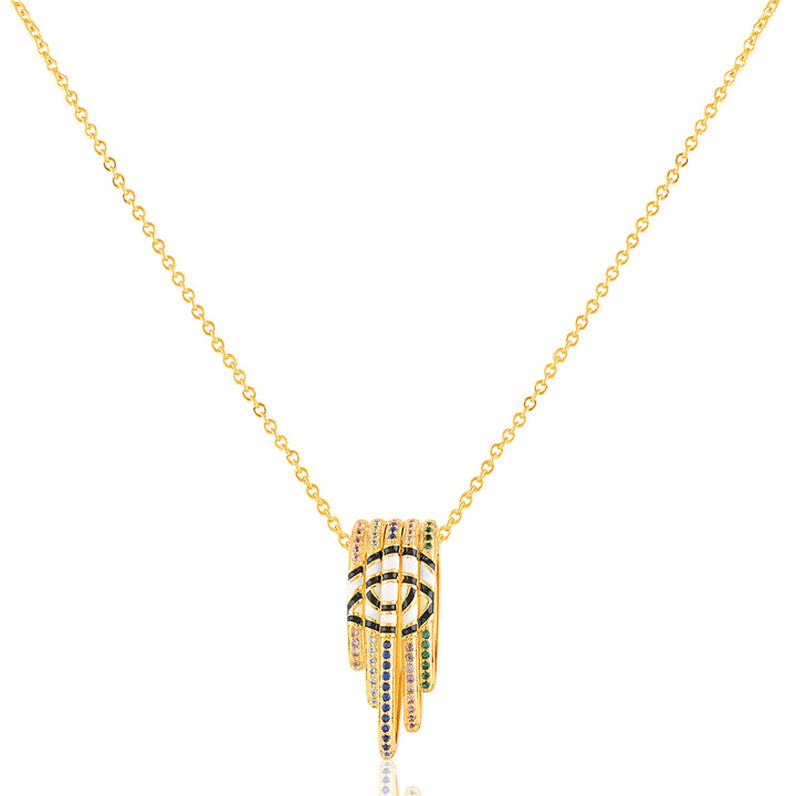 Visura Pendant Necklace In 18Kt Gold Plated